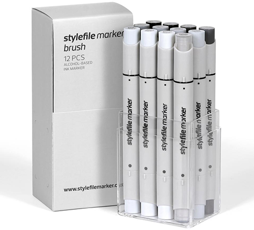 Stylefile Marker Brush – Neutral Grey Set