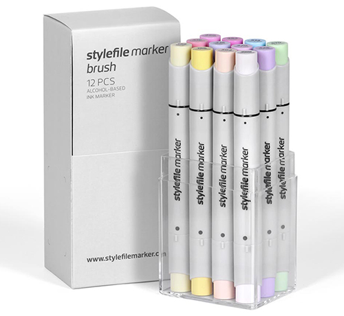 Stylefile Marker Brush – Pastel Set