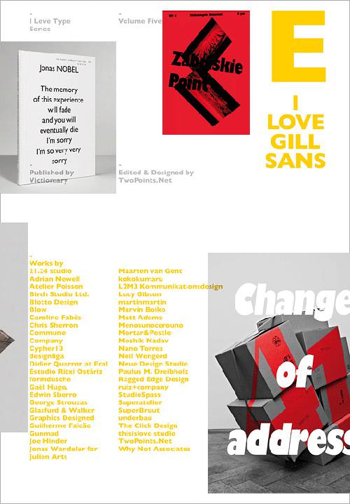 I Love Gill Sans: I Love Type Series, vol 05